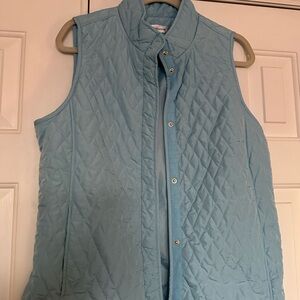 Croft & Barrow Light Blue Quilted Vest